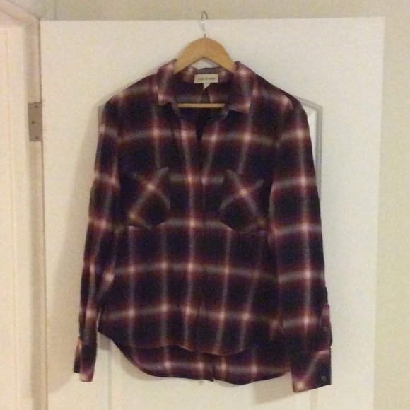 Perfect condition cloth & stone plaid top - Picture 1 of 2